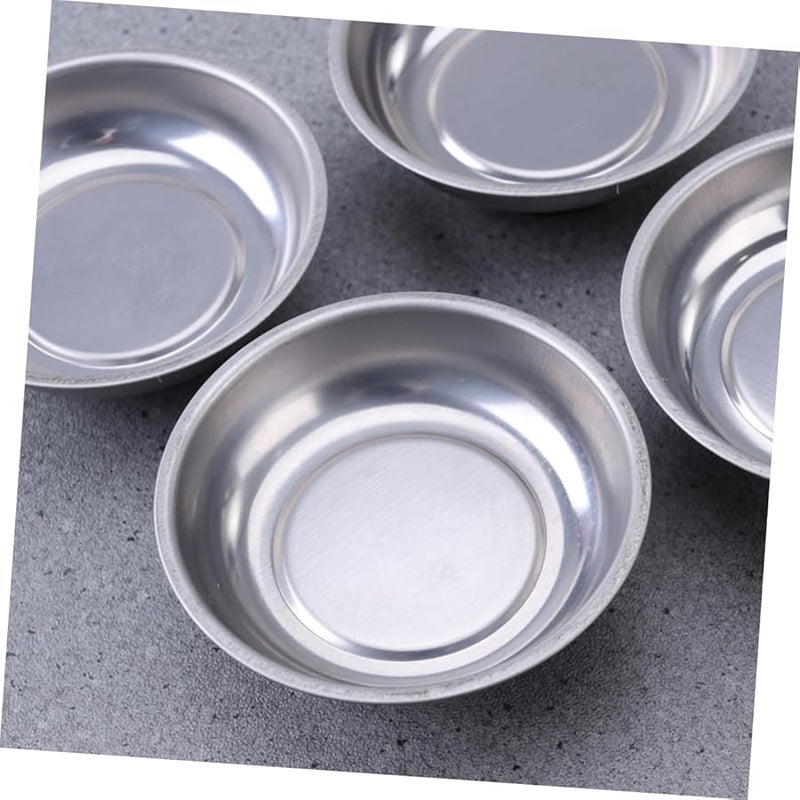 4Pcs Magnetic Stainless Steel Parts Tray Bowl for Tools and Screws Round Holder - Image 5